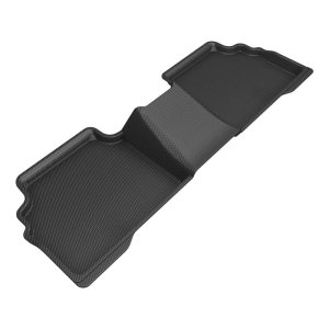 Hyundai Sonata Floor Mat - Rear - 3D MAXpider - Kagu - Black - `23-`26 Hyundai Sonata Floor Mat - Rear - 3D MAXpider - Kagu - Black - `23-`26